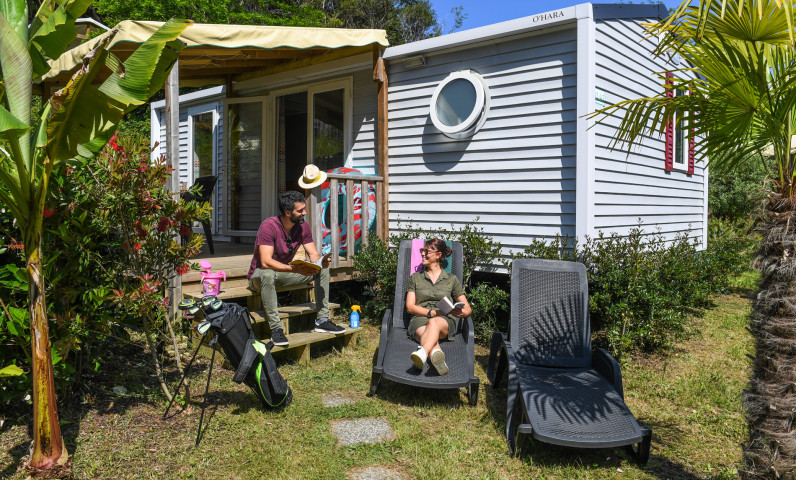 Camping with terrace in the Basque Country