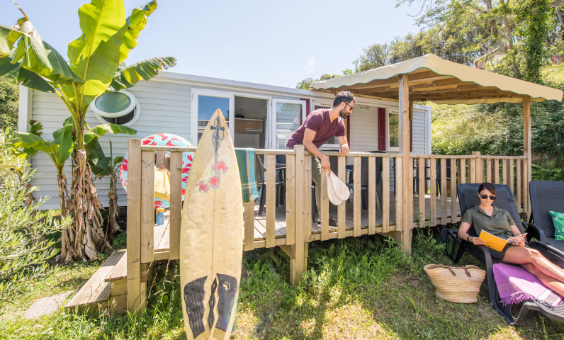 Camping with outdoor terrace in the Basque Country