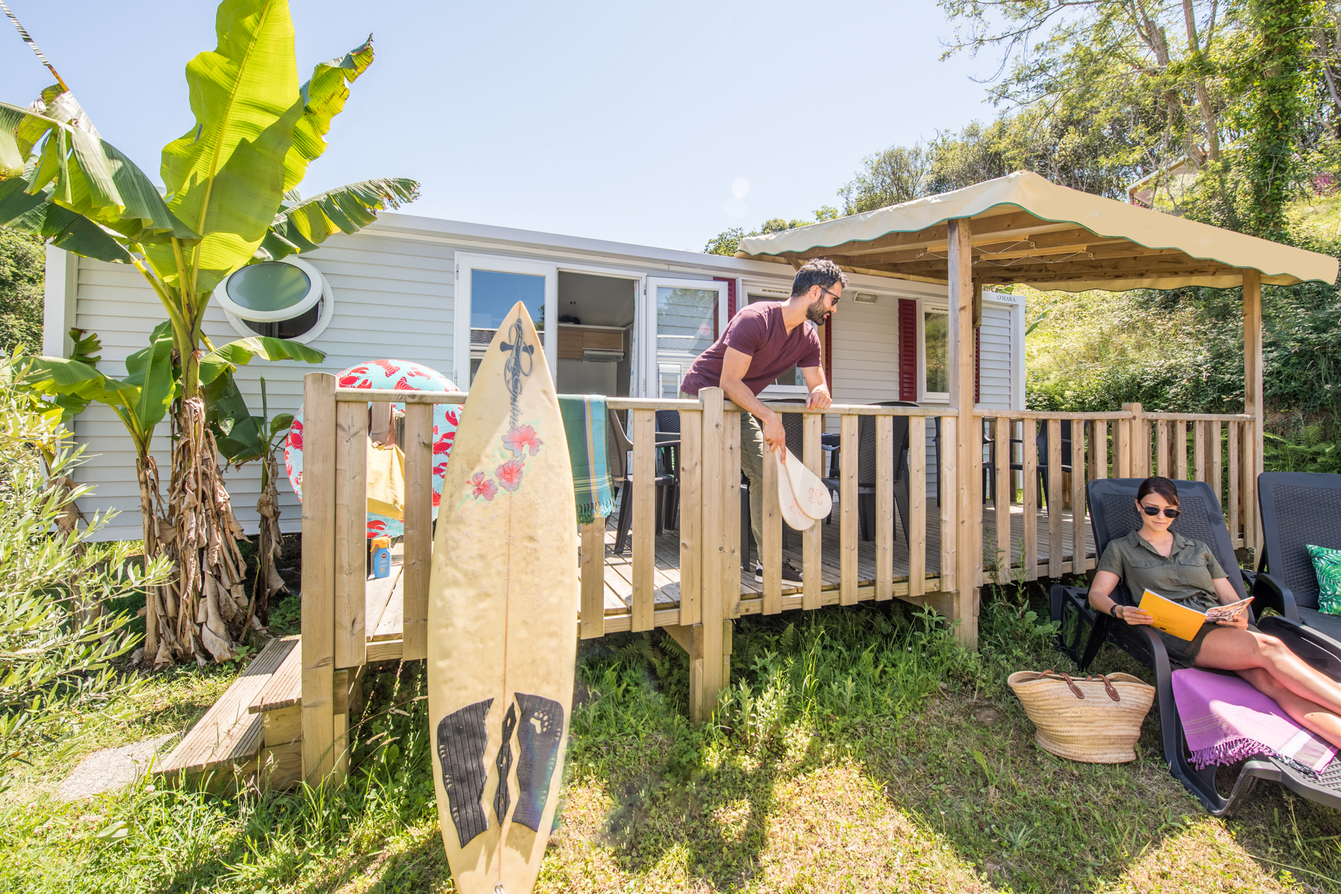 Camping with outdoor terrace in the Basque Country
