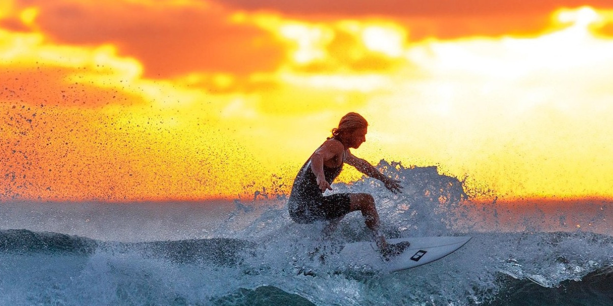 Surfer à Bidart